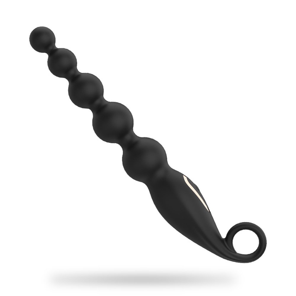 7 Frequency Vibration Anal Plug With Beads In The Back Chamber