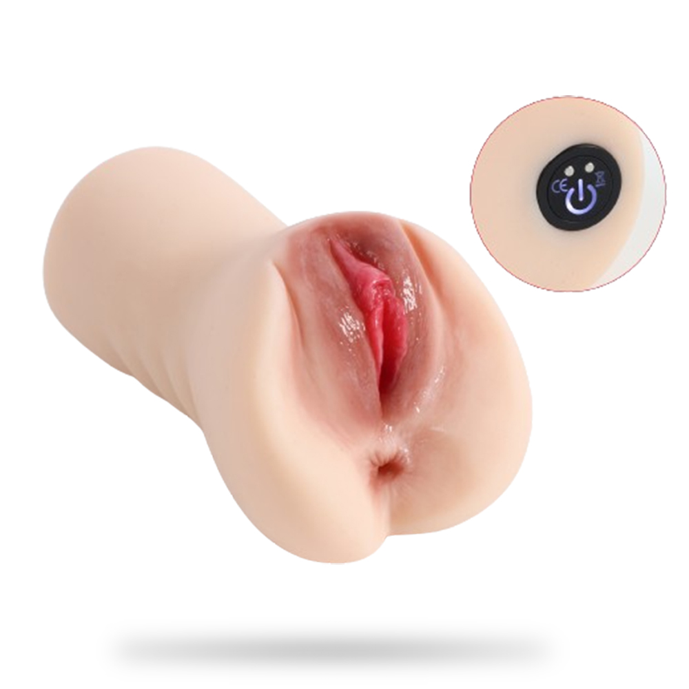 10 Frequency Vibration Dual Channel Pocket Pussy