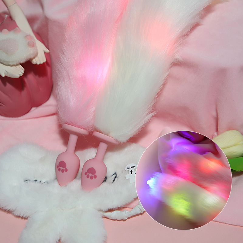 Colorful Luminescent Silicone Butt Plug