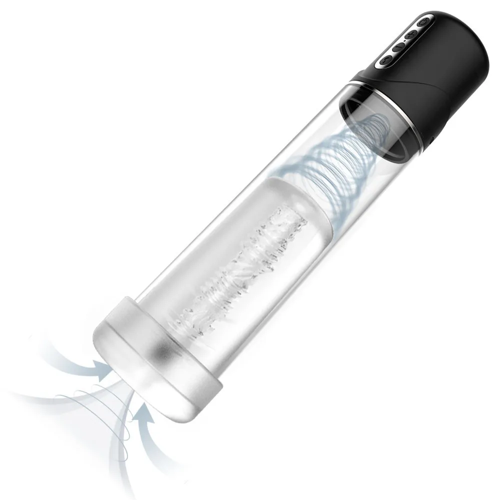 Fully Automatic Vacuum Sucking Male Electric Penis Training Enlargement Masturbation Pump