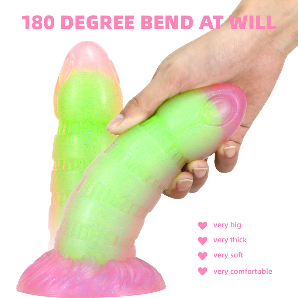 Special-Shaped Luminous Liquid Silicone Dildo