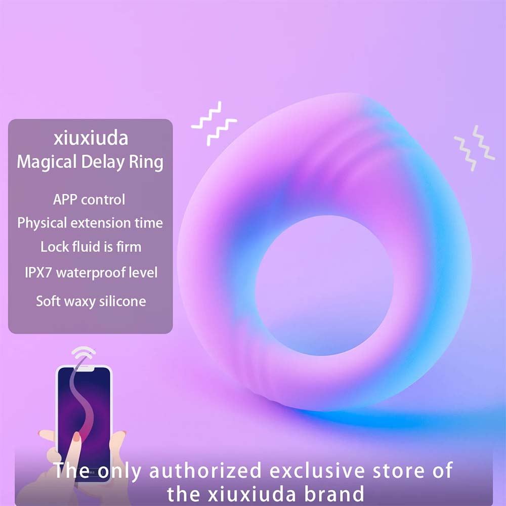 APP Remote Control 10 Frequency Vibration Trainer Locking Ring