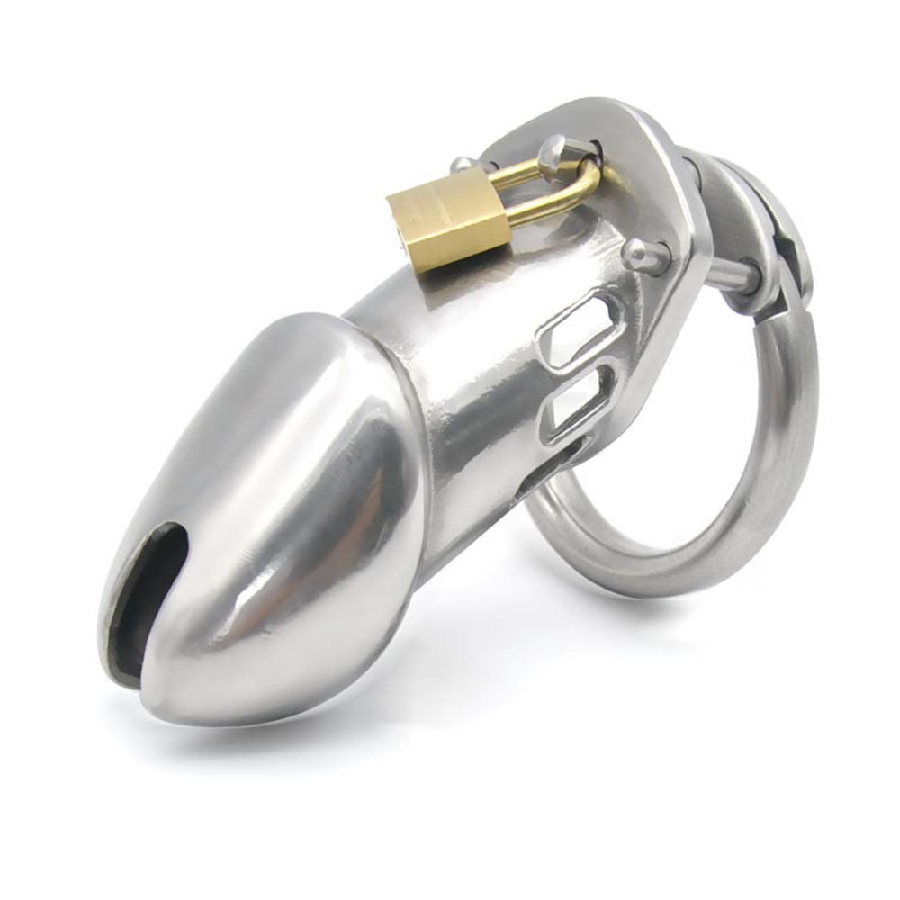 Stainless Steel Men's Long Chastity Cages