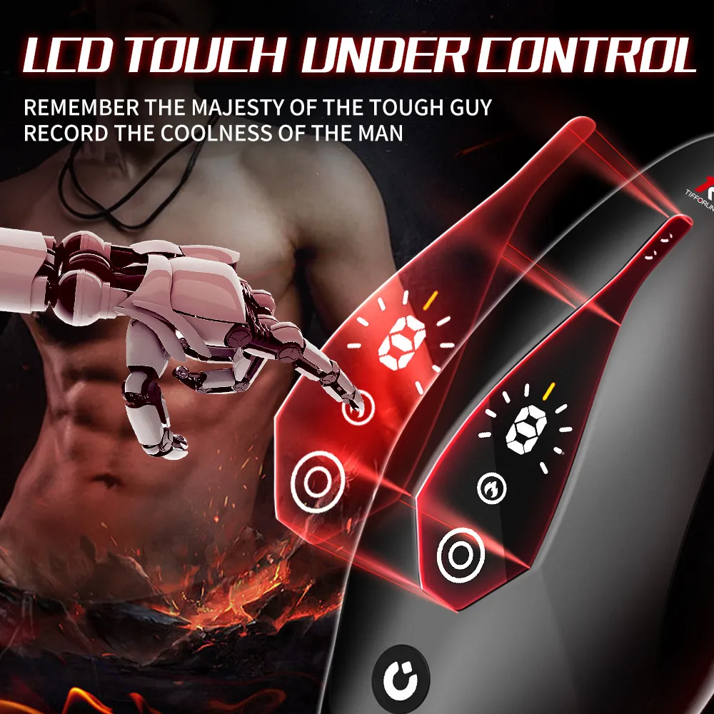 Penis Training Male Masturbator 9 Modes, Vibrating Toy Strokers Glans Trainer Stimulator, Mens Machine Masturbators Adult & Games