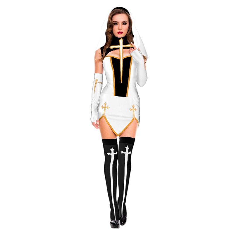 Halloween Nun Uniform Sexy Lingerie