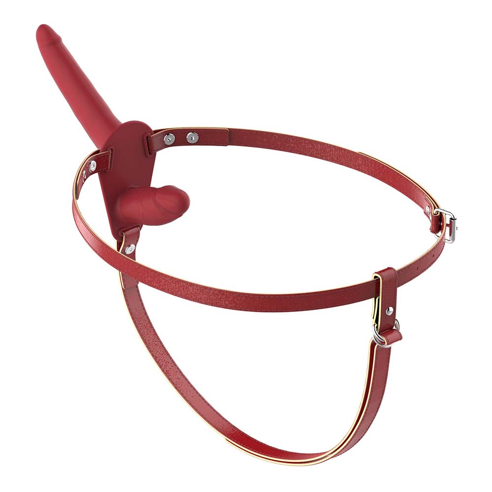 Double Scalp Pants Wear Female Masturbation Device Silicone Dildo