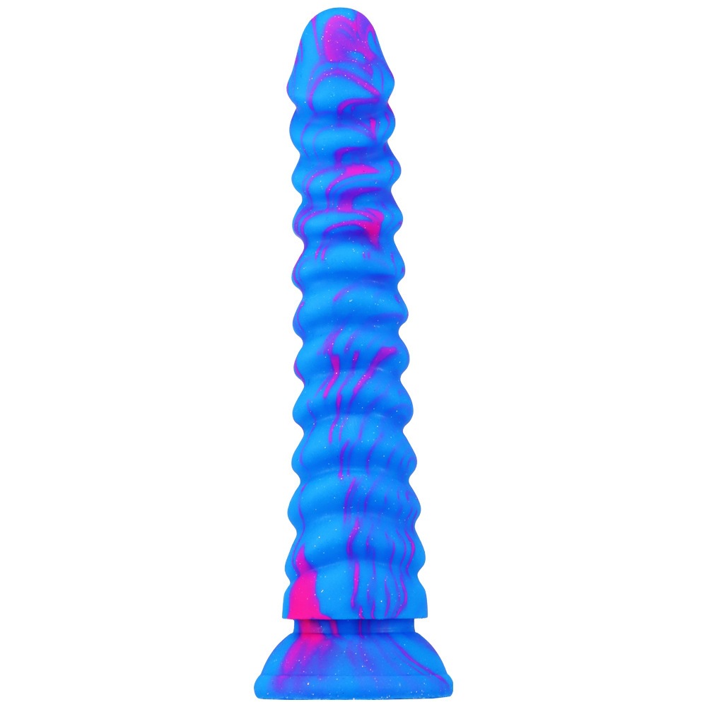 Dragon Scale Mixed Color Silicone Artificial Dildo