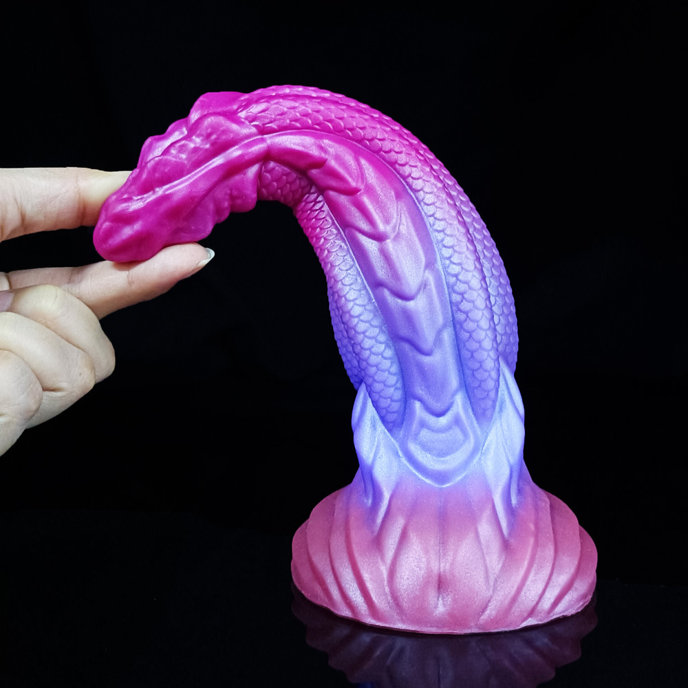 Gradient Color Special-Shaped Anal Plug Anal Plug Liquid Silicone Dildo