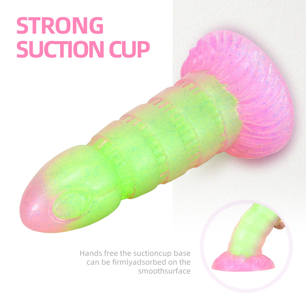 Special-Shaped Luminous Liquid Silicone Dildo