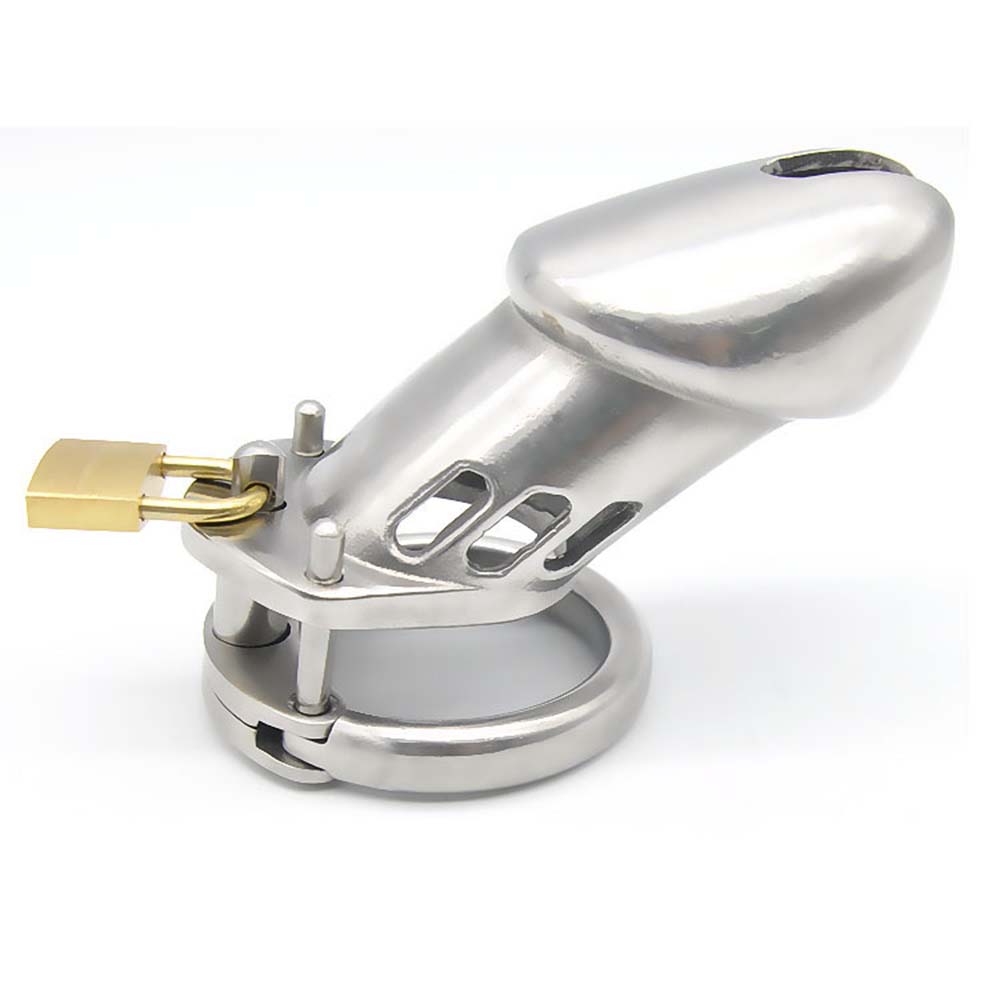 Stainless Steel Men's Long Chastity Cages