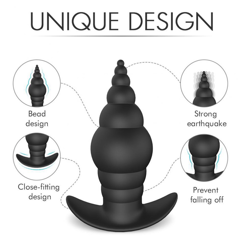 Silicone Anal Plug Bullet Anal Massager Vibrating Anal Plug