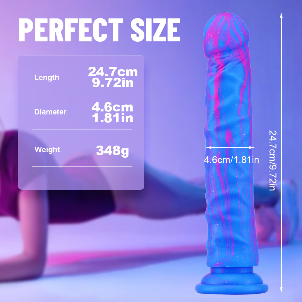 Blue Silicone Simulated Butt Plug Dildo