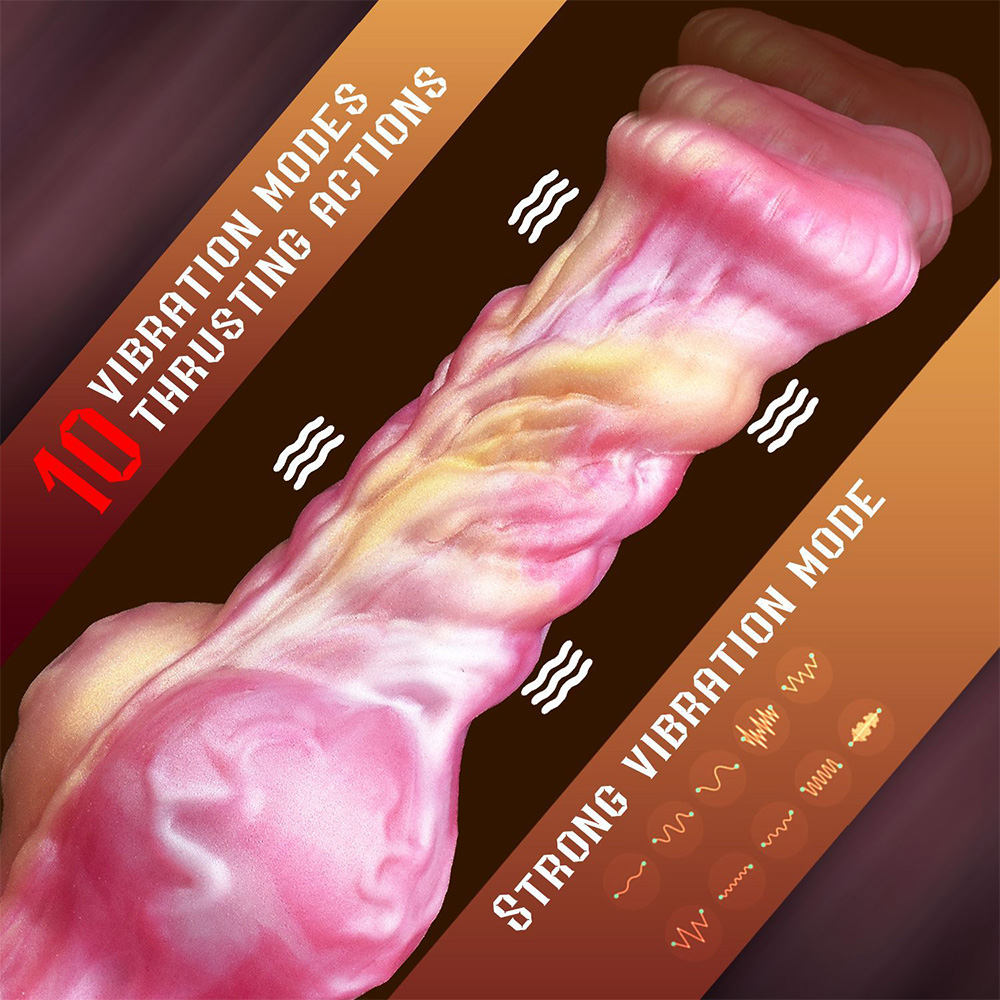 Telescopic Vibrating Penis Electric Anal Plug Dildo