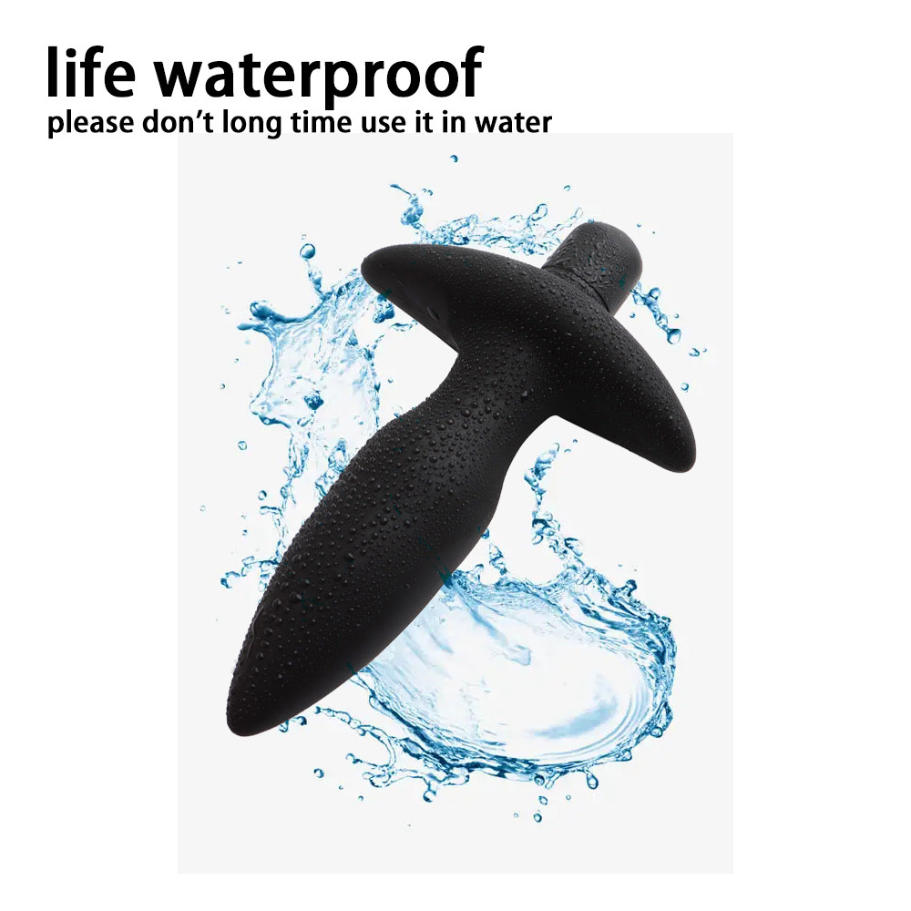 Male Prostate Silicone Vibrating Bullet Anal Plug