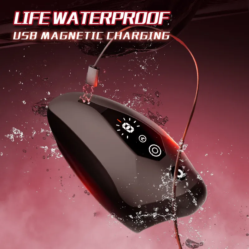 Penis Training Male Masturbator 9 Modes, Vibrating Toy Strokers Glans Trainer Stimulator, Mens Machine Masturbators Adult & Games