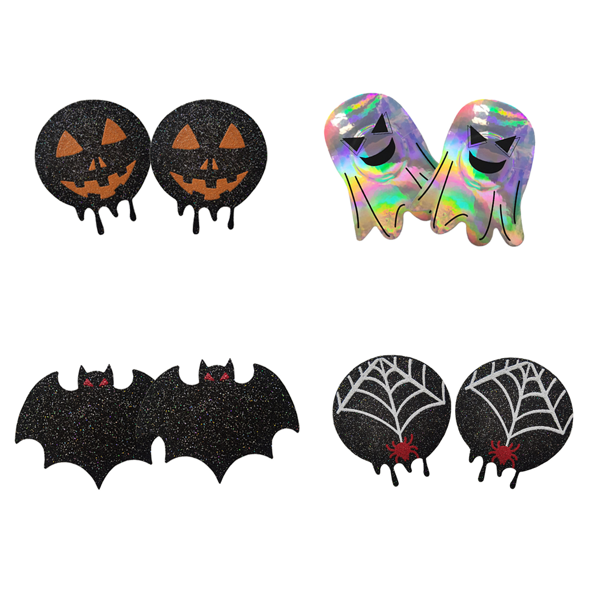 Halloween Pumpkin Ghost Sexy Nipple Pasties