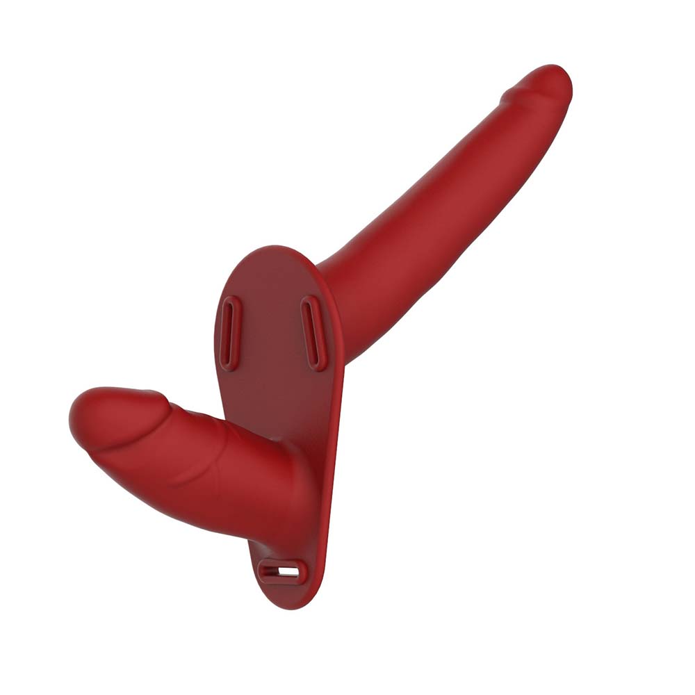 Double Scalp Pants Wear Female Masturbation Device Silicone Dildo