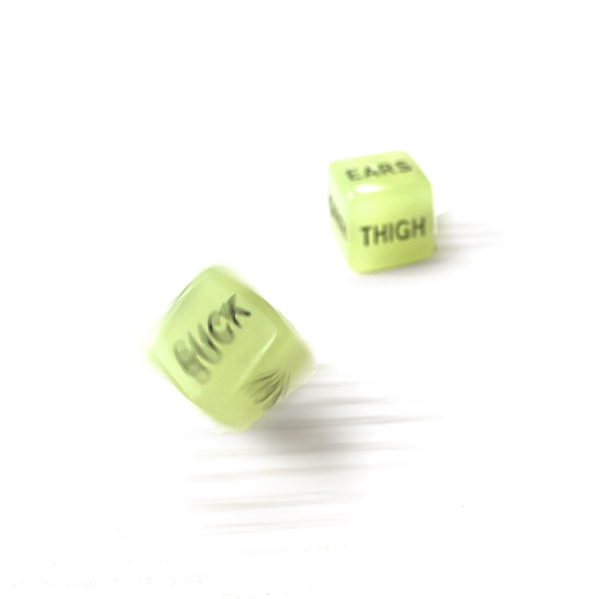 Glow-In-The-Dark Erotic Couple Dice