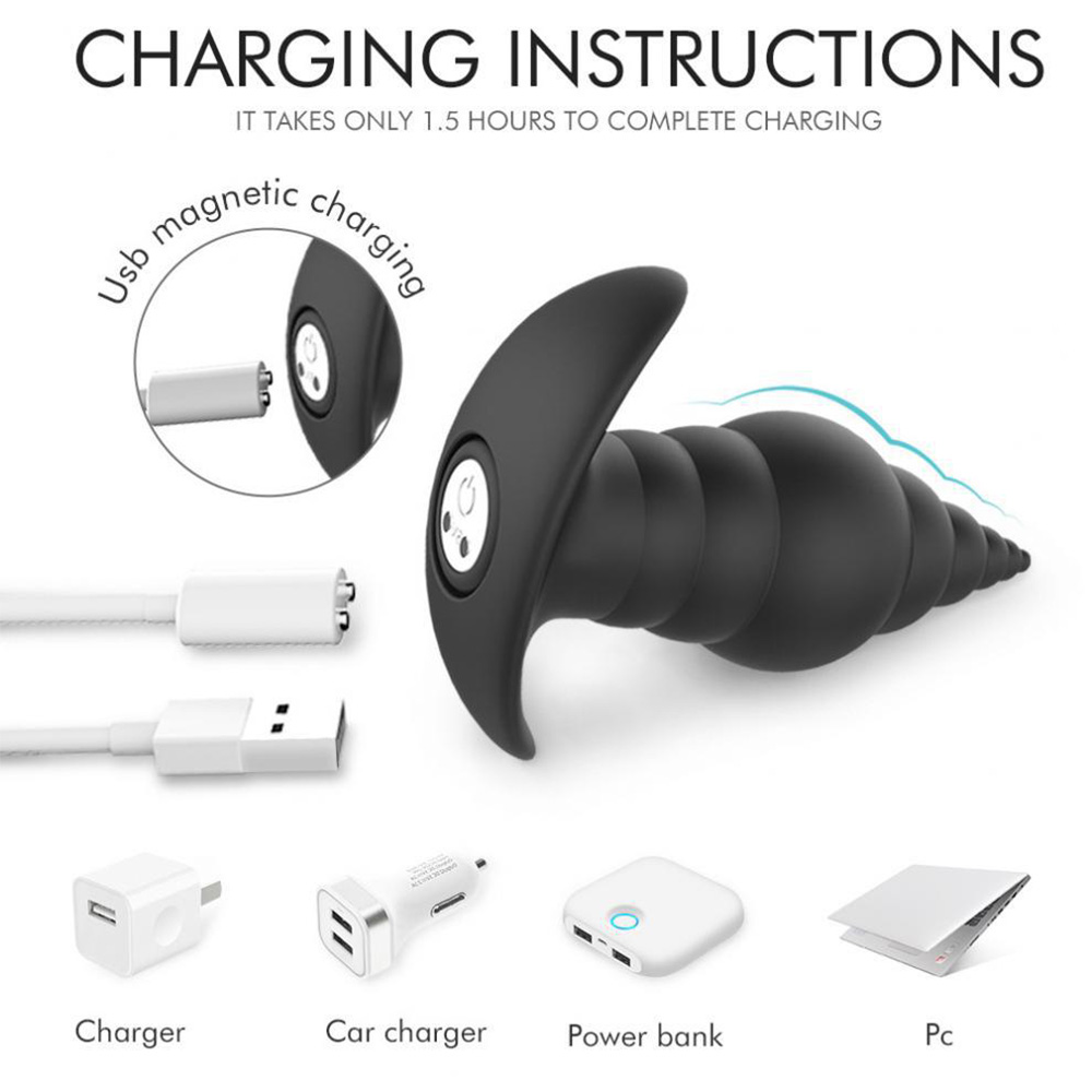 Silicone Anal Plug Bullet Anal Massager Vibrating Anal Plug