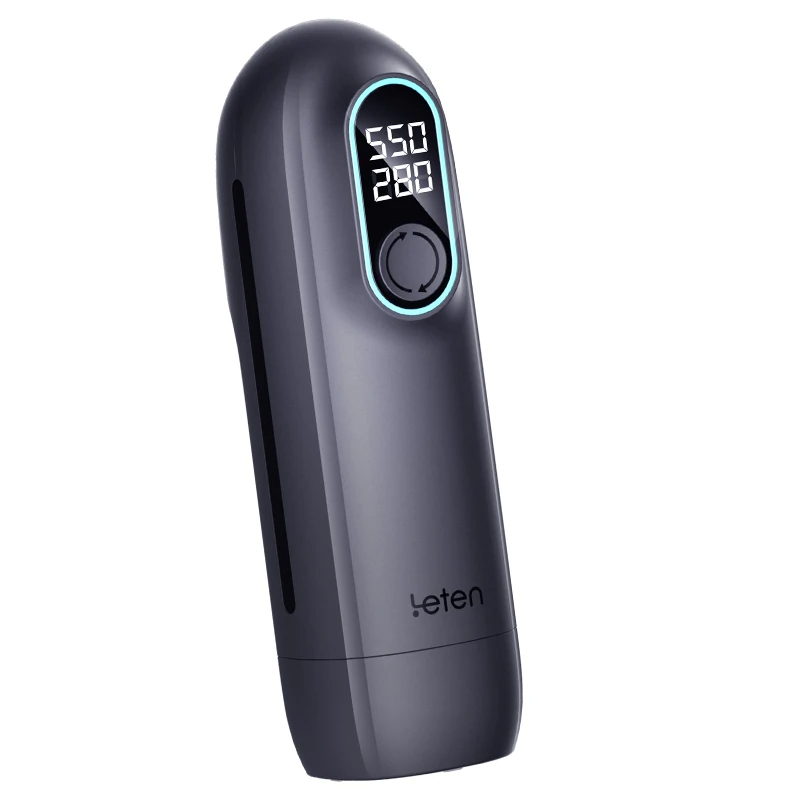 Leten – Black Hurricane Hole - 6 Modes Telescopic Suction Heating Male Masturbator