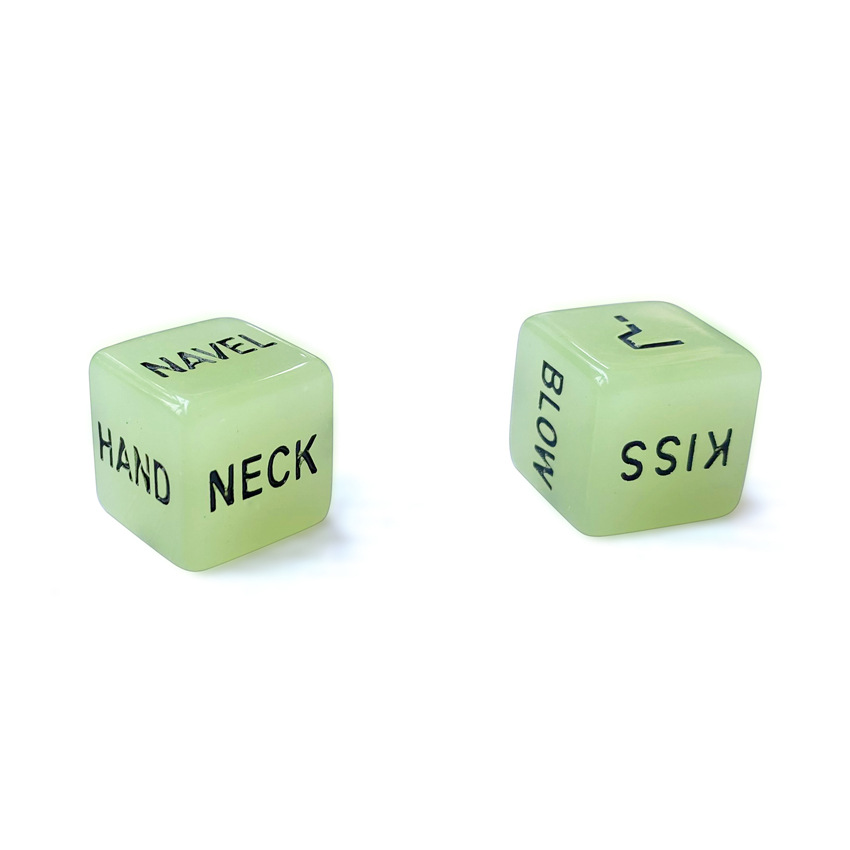 Glow-In-The-Dark Erotic Couple Dice