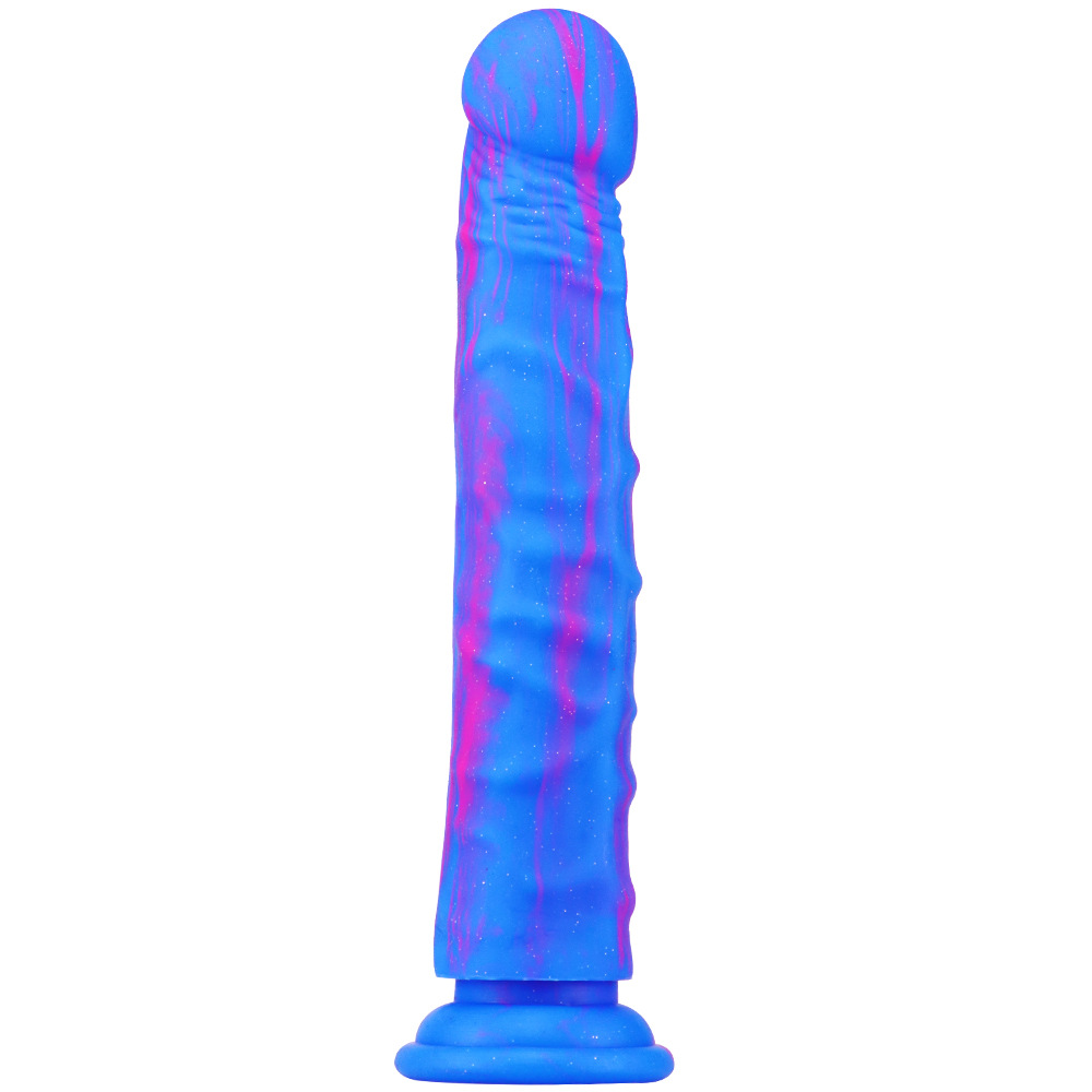 Blue Silicone Simulated Butt Plug Dildo