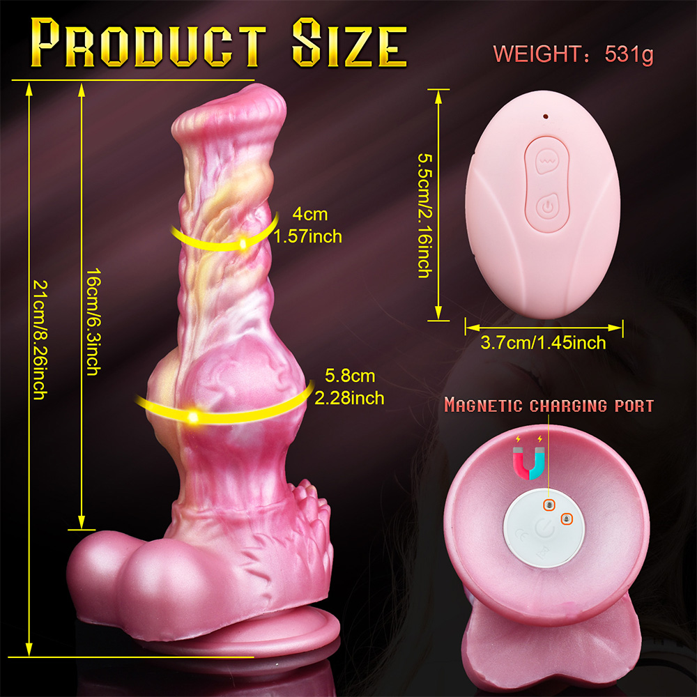 Telescopic Vibrating Penis Electric Anal Plug Dildo