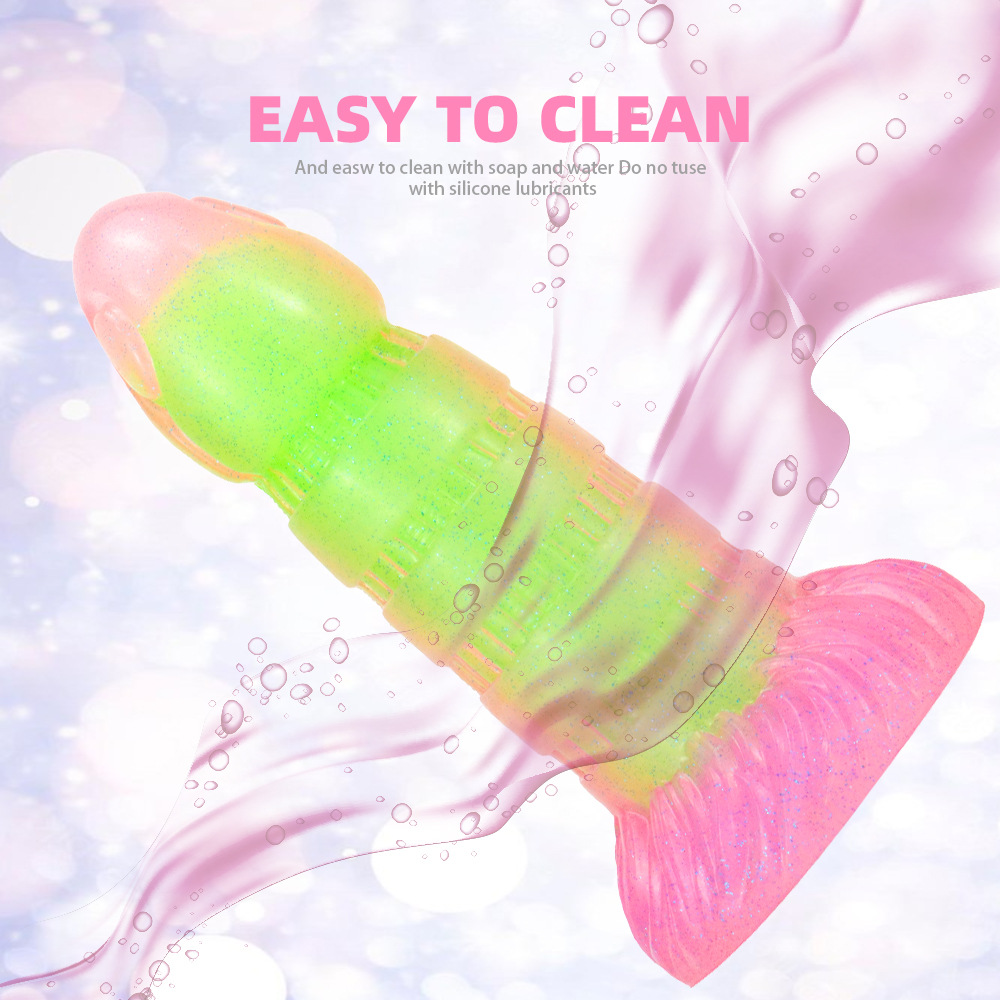 Special-Shaped Luminous Liquid Silicone Dildo