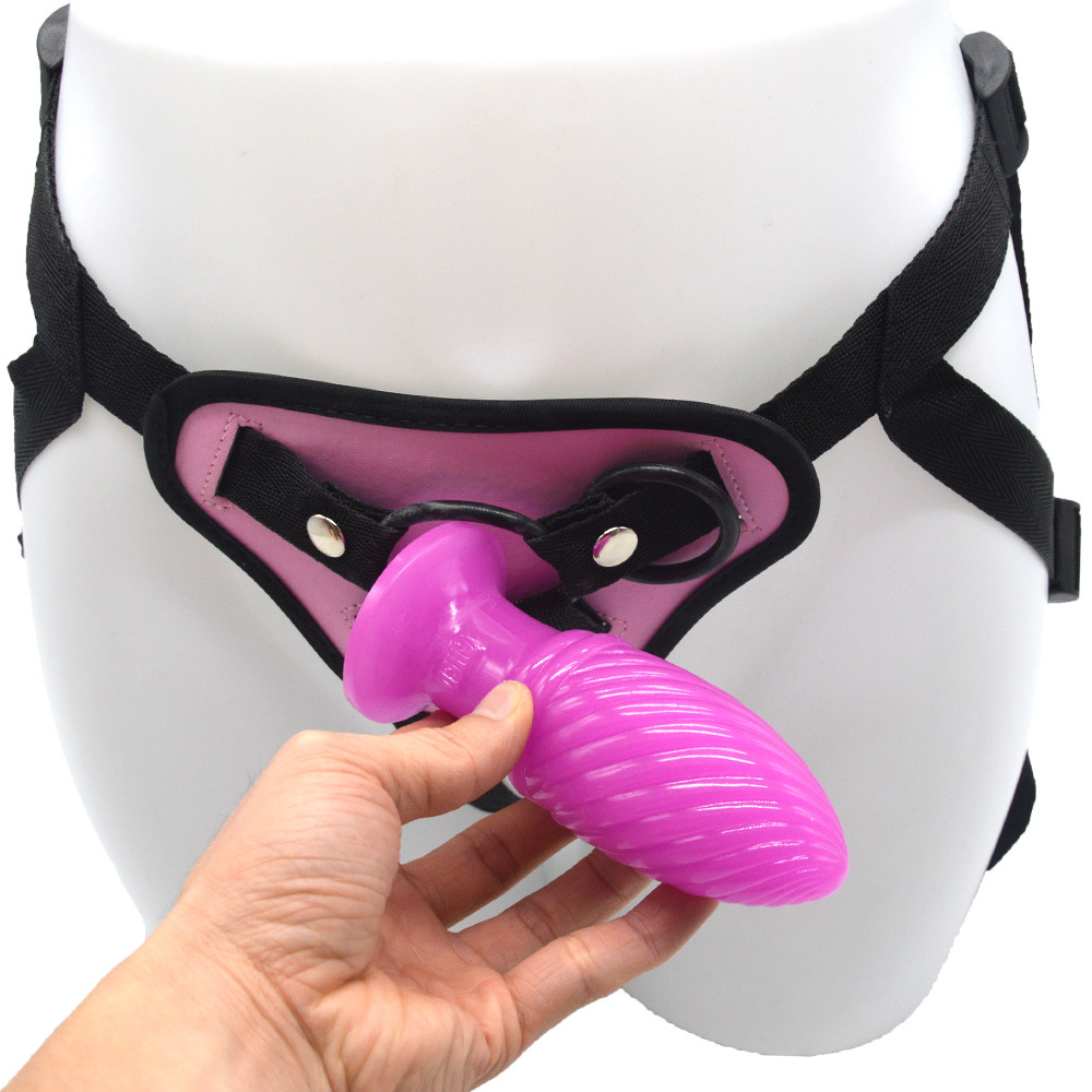 Small Threaded Butt Plug Lesbian Wearable Dildo