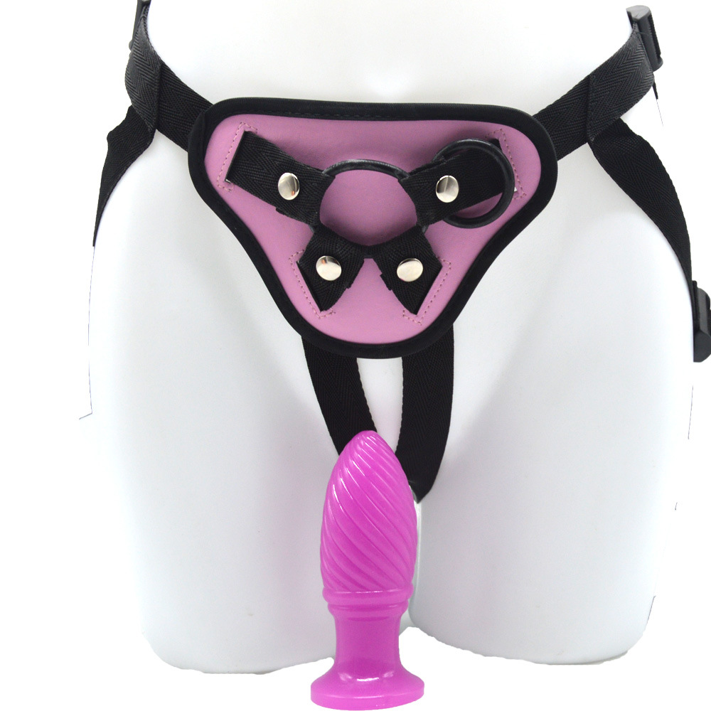 Small Threaded Butt Plug Lesbian Wearable Dildo