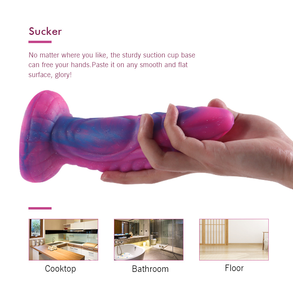 Rose Red Silicone Special-Shaped Artificial Dildo