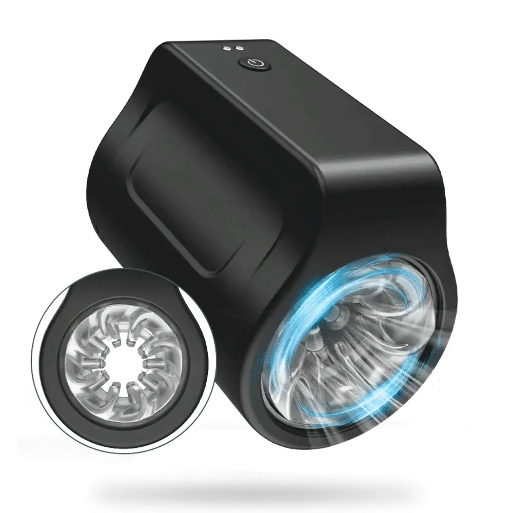 TurboPulseⅢ 7 Rotation Modes & Thrusting 2 in 1  Vibrating Male Masturbator