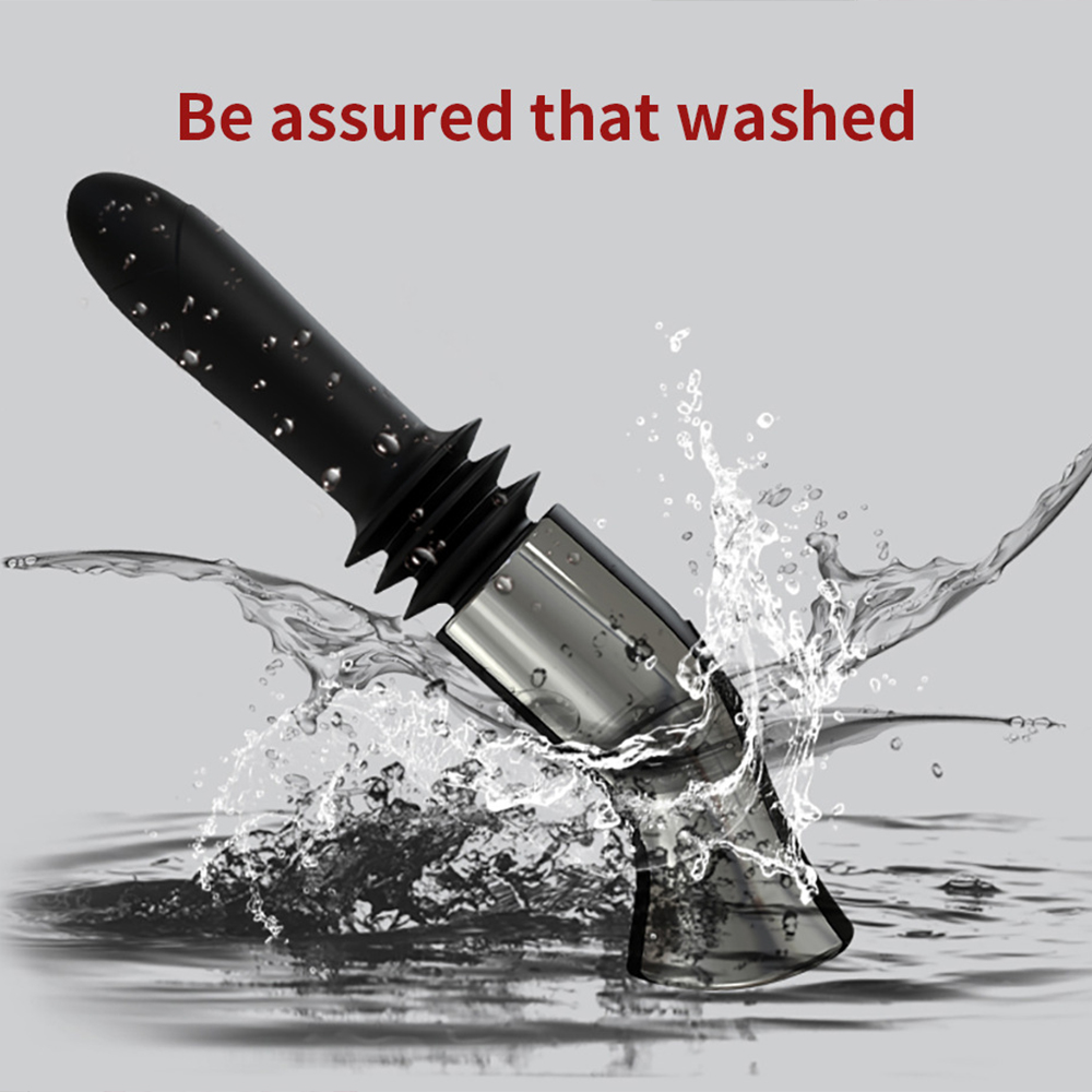 4-Frequency Vibration + Telescopic Female Masturbation Vibrator Dildo