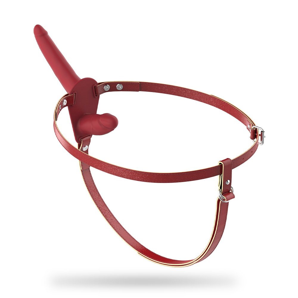 Double Scalp Pants Wear Female Masturbation Device Silicone Dildo