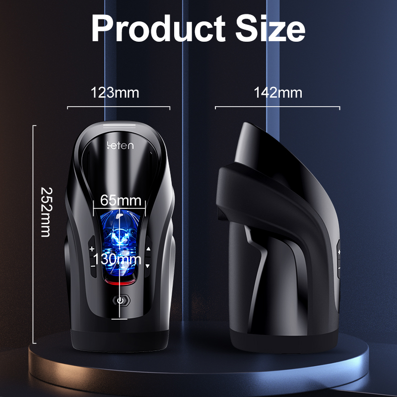 Leten Fully Automatic 10 Frequency Telescopic Fixed-Point Adjustment Male Masturbator