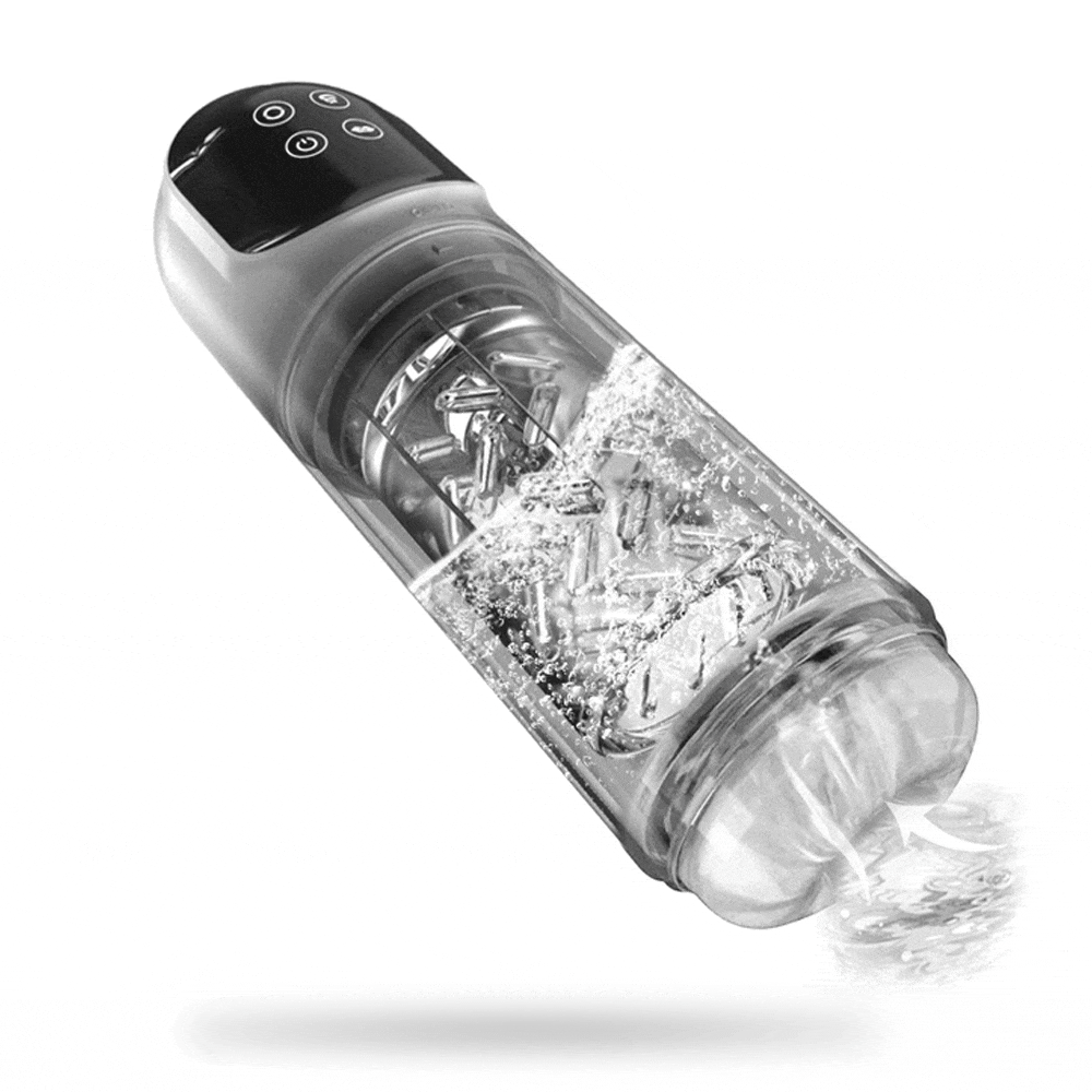XR3 Wearable 7 Vibrating Sucking Rotation Tongue Licking Automatic Male Masturbator Blowjob Toy