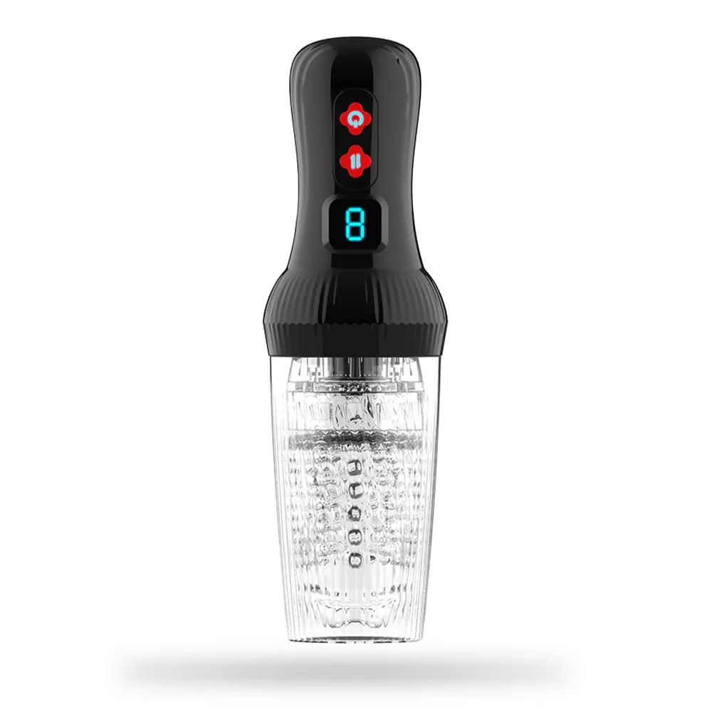 Upgraded 2 in 1 Powerful Automatic Thrusting and Rotating Male Masturbator