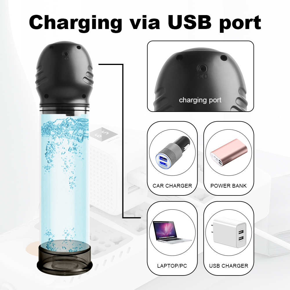 6-Frequency Negative Pressure Digital Display Waterproof Masturbation Pump