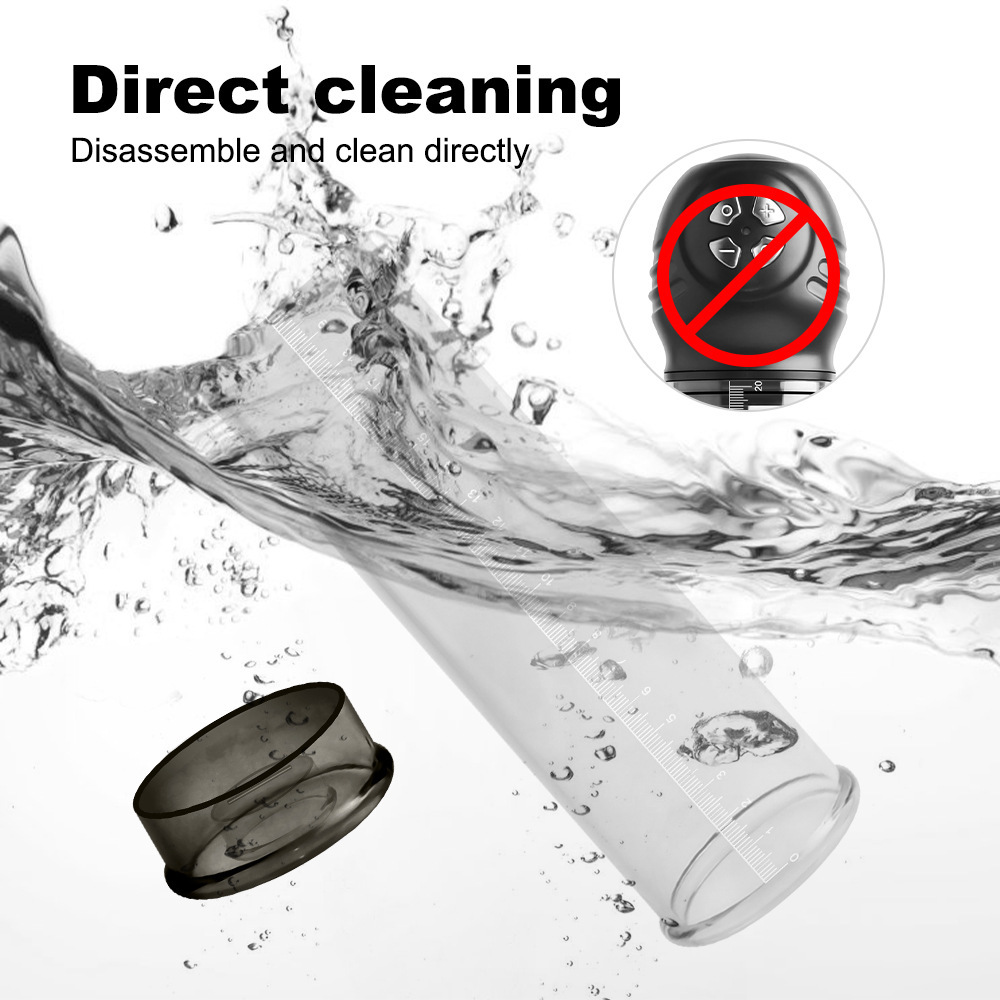 6-Frequency Negative Pressure Digital Display Waterproof Masturbation Pump