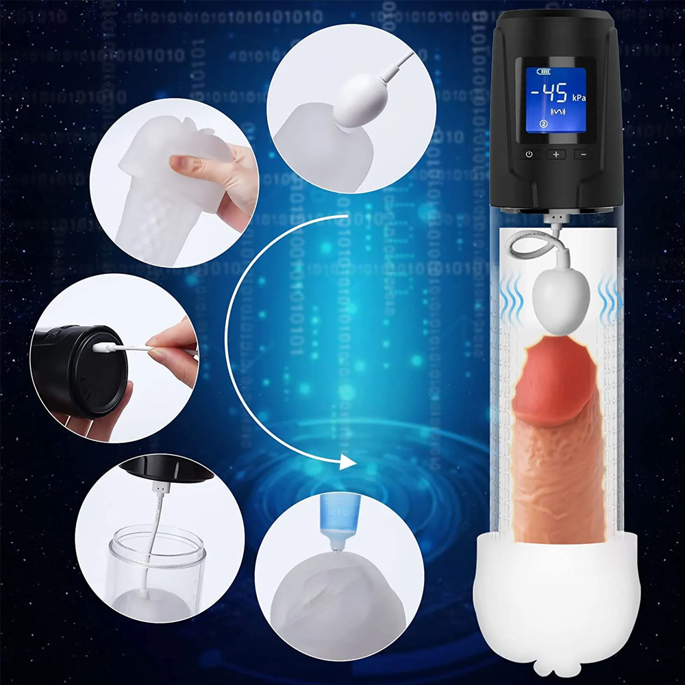 Men's Electric Vibration Training Penis Vacuum Pump