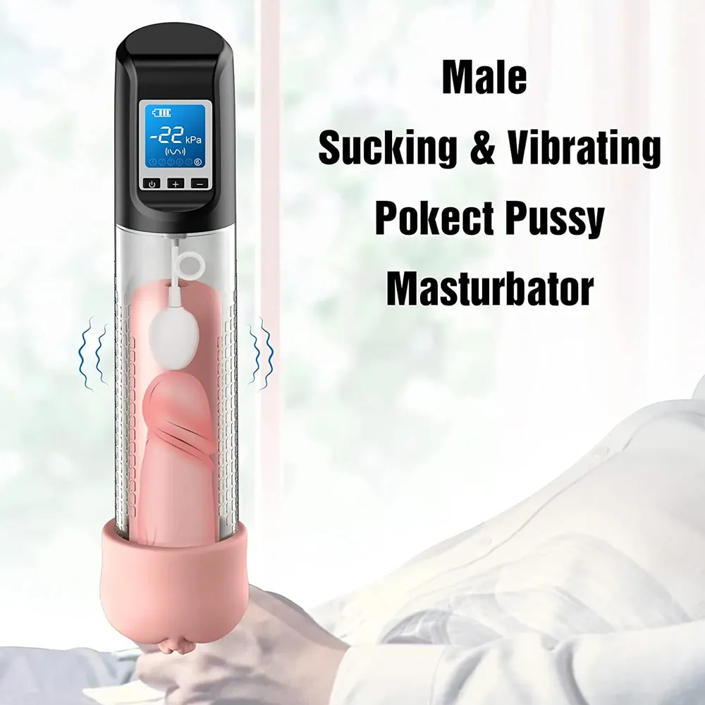 Male Erection Aid-Long-Lasting Hypoallergenic Sucking Masturbation Device