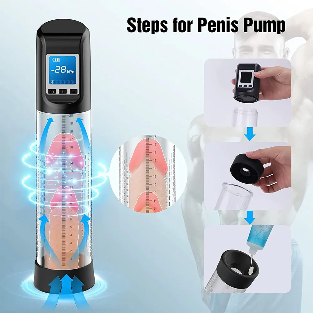 Male Erection Aid-Long-Lasting Hypoallergenic Sucking Masturbation Device