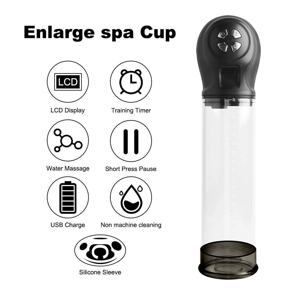 6-Frequency Negative Pressure Digital Display Waterproof Masturbation Pump