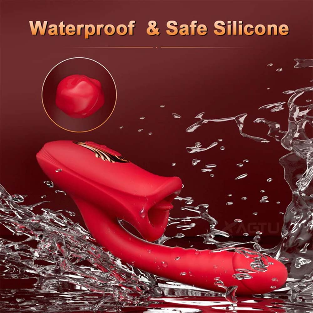 Mouth Shaped Lip Biting Vibrator With G Spot Vibrator