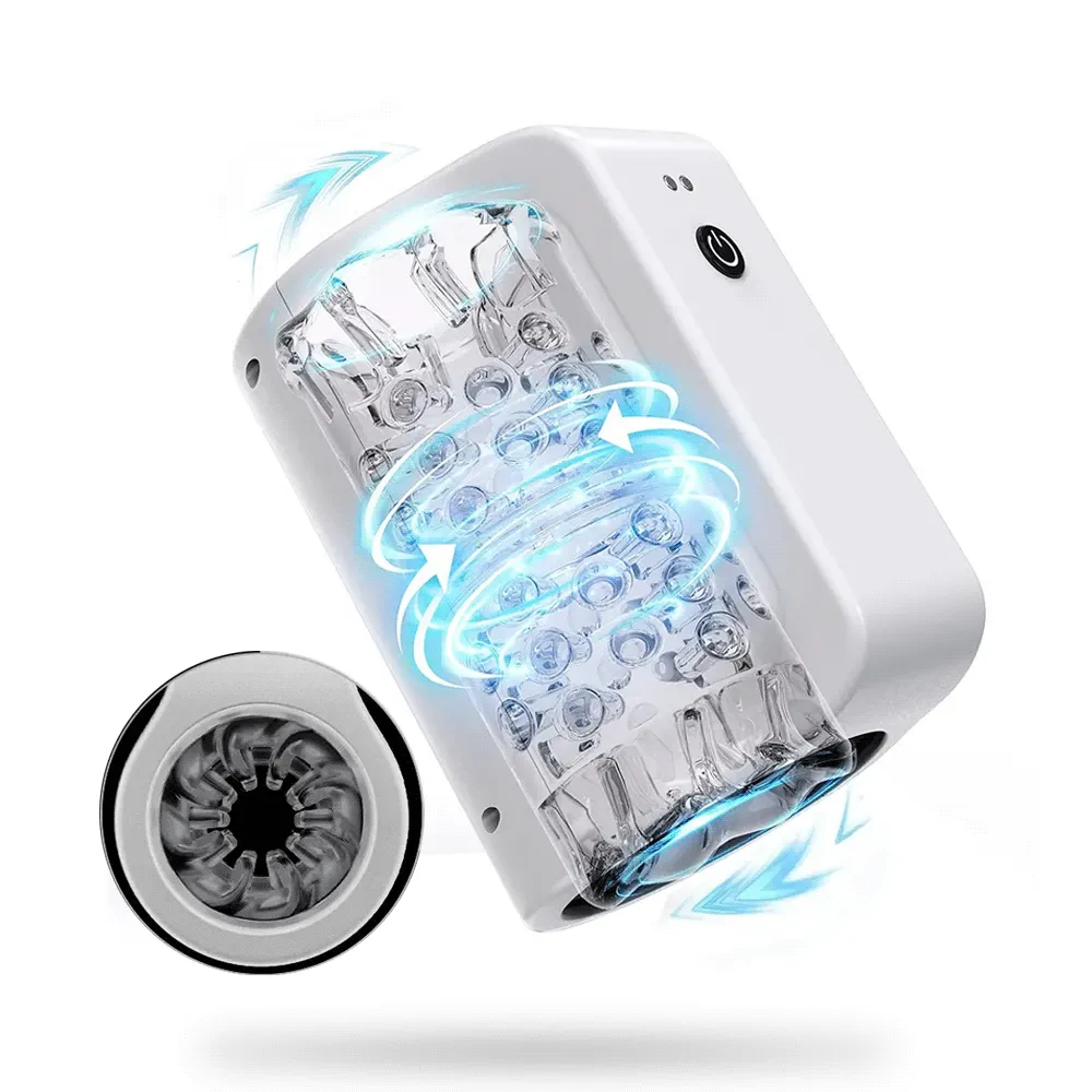 TurboPulseⅢ 7 Rotation Modes & Thrusting 2 in 1  Vibrating Male Masturbator