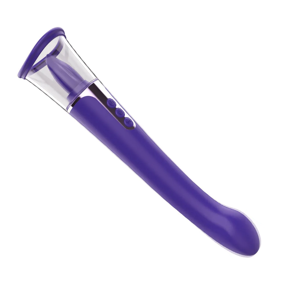 vibrator with clit licker Licking Mouth & G-spot Flicking vibrator – Passional Boutique Store main image 1