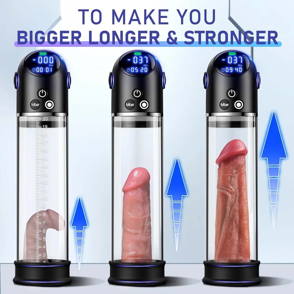 4 Suction Modes Digital Display Penis Enlargement Trainer Electric Penis Pump
