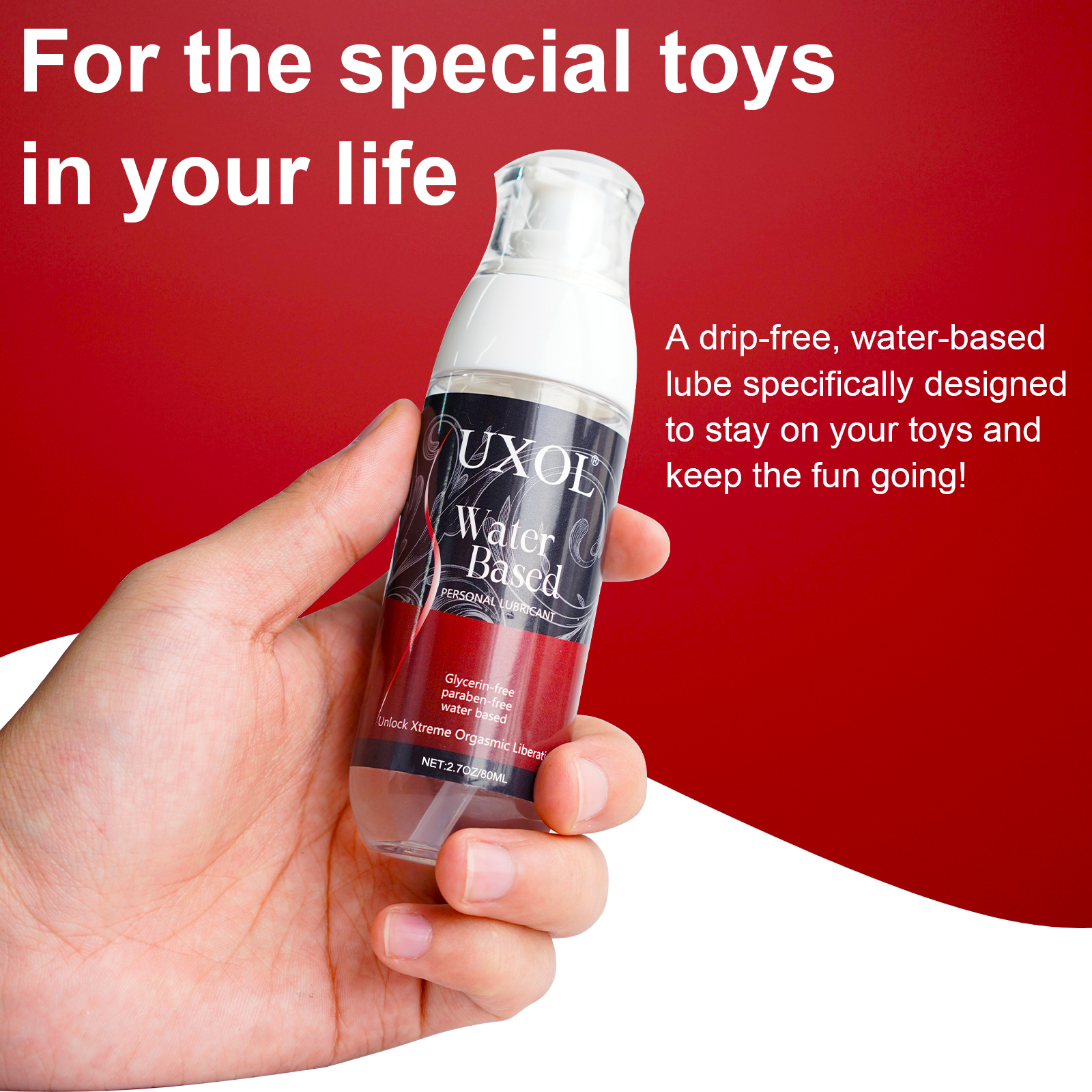 UXOL Water-Based Clear Lubricant 2 Fl Oz