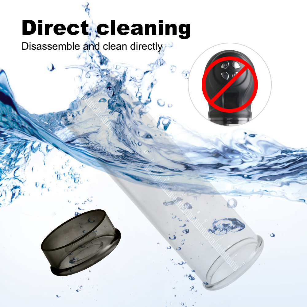 6-Frequency Negative Pressure Digital Display Waterproof Masturbation Pump