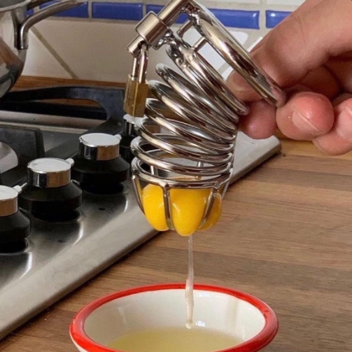 Egg White Strainer-Cock Cage Male Chastity Device Locked Cage Sex Toy Egg White Strainer-Cock Cage Male Chastity Device Locked Cage Sex Toy